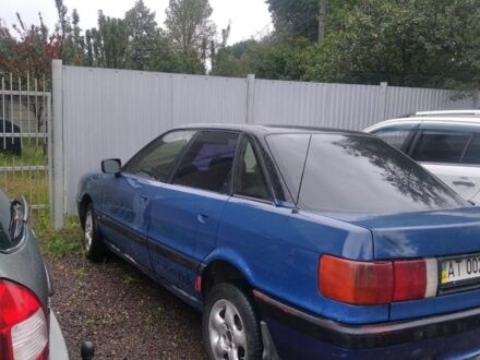 Синий Ауди 80, объемом двигателя 1.8 л и пробегом 200 тыс. км за 1300 $, фото 1 на Automoto.ua