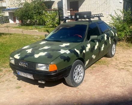 Синий Ауди 80, объемом двигателя 2 л и пробегом 343 тыс. км за 1850 $, фото 1 на Automoto.ua