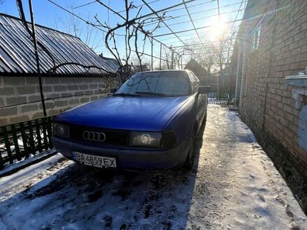 Синий Ауди 80, объемом двигателя 1.8 л и пробегом 59 тыс. км за 1600 $, фото 1 на Automoto.ua