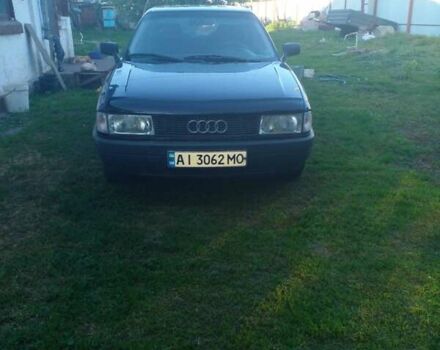Синий Ауди 80, объемом двигателя 2 л и пробегом 170 тыс. км за 2500 $, фото 1 на Automoto.ua