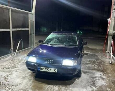 Синий Ауди 80, объемом двигателя 2 л и пробегом 293 тыс. км за 2700 $, фото 1 на Automoto.ua