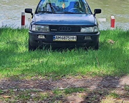 Зеленый Ауди 80, объемом двигателя 1.8 л и пробегом 188 тыс. км за 1500 $, фото 4 на Automoto.ua