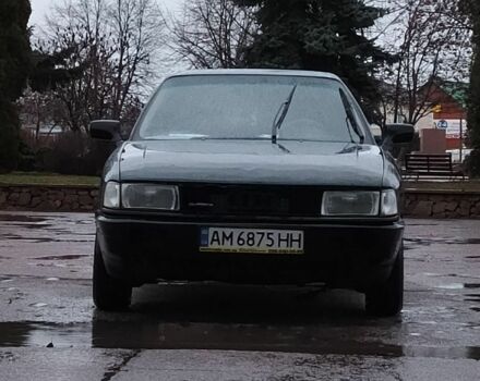 Зеленый Ауди 80, объемом двигателя 1.8 л и пробегом 188 тыс. км за 1500 $, фото 2 на Automoto.ua