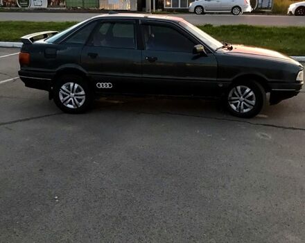 Зеленый Ауди 80, объемом двигателя 1.8 л и пробегом 320 тыс. км за 1600 $, фото 1 на Automoto.ua