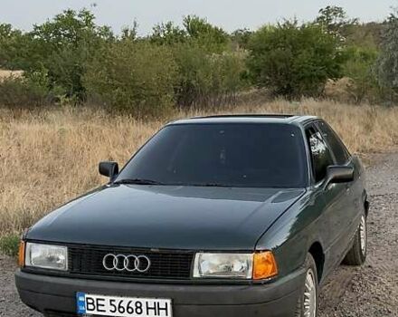 Зеленый Ауди 80, объемом двигателя 1.8 л и пробегом 175 тыс. км за 2550 $, фото 1 на Automoto.ua