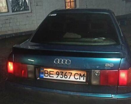 Зеленый Ауди 80, объемом двигателя 2.8 л и пробегом 550 тыс. км за 3300 $, фото 1 на Automoto.ua