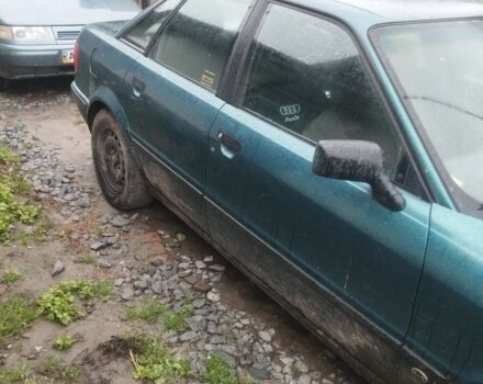 Зеленый Ауди 80, объемом двигателя 2 л и пробегом 250 тыс. км за 750 $, фото 2 на Automoto.ua