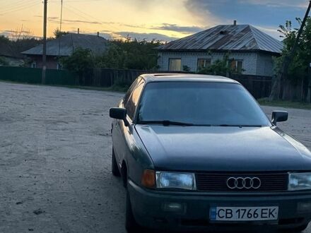 Зеленый Ауди 80, объемом двигателя 1.8 л и пробегом 478 тыс. км за 1400 $, фото 1 на Automoto.ua
