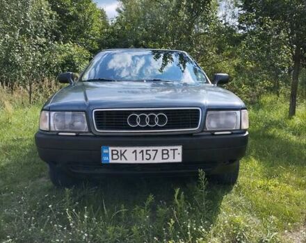 Зеленый Ауди 80, объемом двигателя 1.6 л и пробегом 402 тыс. км за 1550 $, фото 1 на Automoto.ua