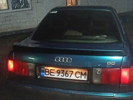 Зеленый Ауди 80, объемом двигателя 2.8 л и пробегом 550 тыс. км за 3300 $, фото 1 на Automoto.ua