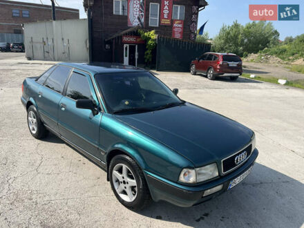 Зеленый Ауди 80, объемом двигателя 2 л и пробегом 362 тыс. км за 2300 $, фото 1 на Automoto.ua