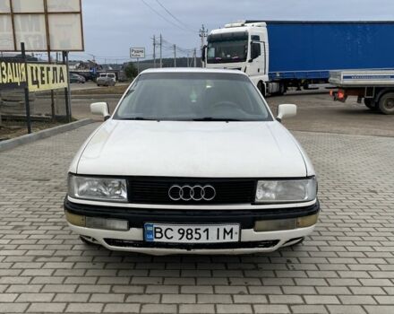 Белый Ауди 90, объемом двигателя 2.3 л и пробегом 286 тыс. км за 1400 $, фото 1 на Automoto.ua
