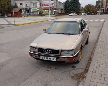 Бежевый Ауди 90, объемом двигателя 2.2 л и пробегом 333 тыс. км за 1500 $, фото 9 на Automoto.ua