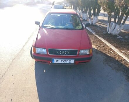 Червоний Ауді 90, об'ємом двигуна 2 л та пробігом 290 тис. км за 1150 $, фото 1 на Automoto.ua