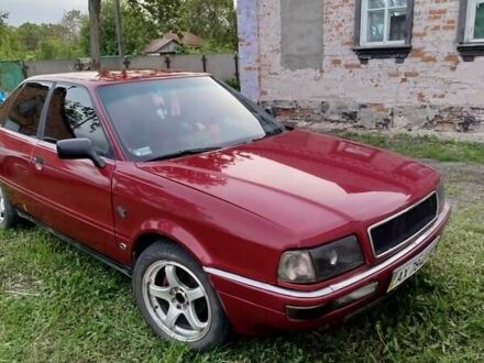 Красный Ауди 90, объемом двигателя 2.3 л и пробегом 350 тыс. км за 1700 $, фото 1 на Automoto.ua