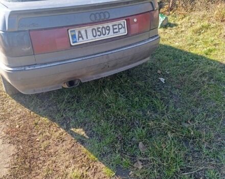 Серый Ауди 90, объемом двигателя 2.2 л и пробегом 144 тыс. км за 960 $, фото 5 на Automoto.ua