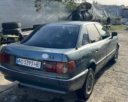 Синий Ауди 90, объемом двигателя 1.6 л и пробегом 300 тыс. км за 550 $, фото 2 на Automoto.ua