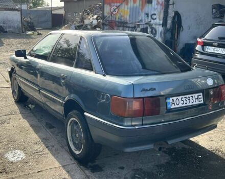 Синий Ауди 90, объемом двигателя 1.6 л и пробегом 300 тыс. км за 550 $, фото 3 на Automoto.ua
