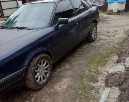 Синий Ауди 90, объемом двигателя 2 л и пробегом 350 тыс. км за 1050 $, фото 2 на Automoto.ua