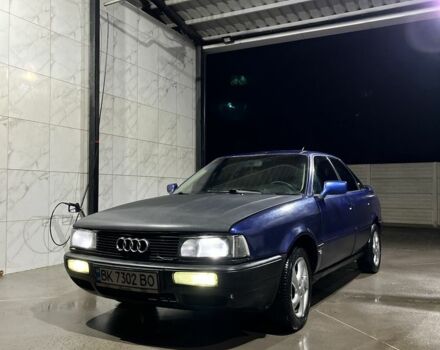 Синий Ауди 90, объемом двигателя 2.2 л и пробегом 160 тыс. км за 1252 $, фото 1 на Automoto.ua