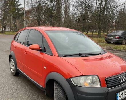 Красный Ауди А2, объемом двигателя 1.4 л и пробегом 238 тыс. км за 4000 $, фото 2 на Automoto.ua