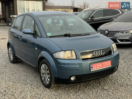 Ауді A2 2001 у Вінниці на Automoto.ua Синій Ауді A2, об'ємом двигуна 1.4 л та пробігом 201 тис. км за 4700 $, фото 1 на Automoto.ua
