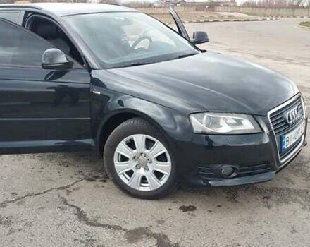 Черный Ауди А3, объемом двигателя 1.97 л и пробегом 215 тыс. км за 9000 $, фото 3 на Automoto.ua