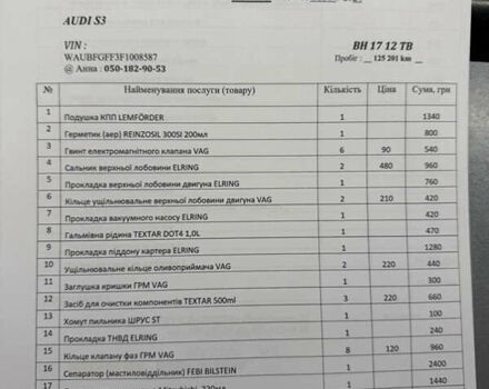 Черный Ауди А3, объемом двигателя 2 л и пробегом 128 тыс. км за 17900 $, фото 15 на Automoto.ua