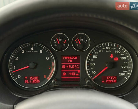 Сірий Ауді А3, об'ємом двигуна 1.6 л та пробігом 203 тис. км за 6890 $, фото 98 на Automoto.ua