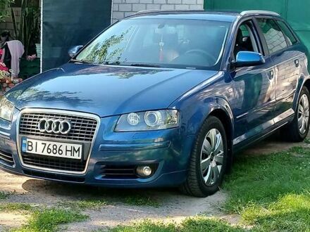 Ауді А3 2007 у Полтаві на Automoto.ua Синій Ауді А3, об'ємом двигуна 1.8 л та пробігом 190 тис. км за 7600 $, фото 1 на Automoto.ua