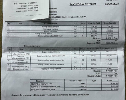 Білий Ауді А4, об'ємом двигуна 1.97 л та пробігом 197 тис. км за 16800 $, фото 36 на Automoto.ua