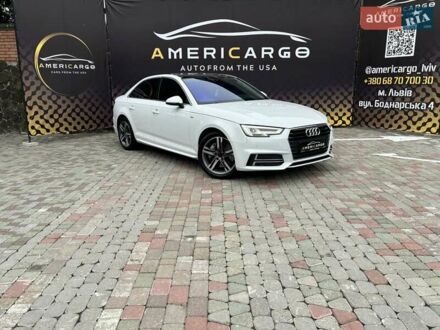 Ауді А4 2018 у Львові на Automoto.ua Білий Ауді А4, об'ємом двигуна 1.98 л та пробігом 75 тис. км за 21700 $, фото 1 на Automoto.ua
