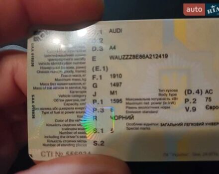 Черный Ауди А4, объемом двигателя 1.6 л и пробегом 237 тыс. км за 7777 $, фото 15 на Automoto.ua