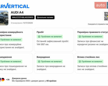 Черный Ауди А4, объемом двигателя 2 л и пробегом 179 тыс. км за 30000 $, фото 32 на Automoto.ua