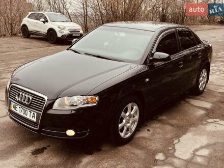 Ауді А4 2005 у Дніпро (Дніпропетровську) на Automoto.ua Чорний Ауді А4, об'ємом двигуна 2 л та пробігом 189 тис. км за 7500 $, фото 1 на Automoto.ua