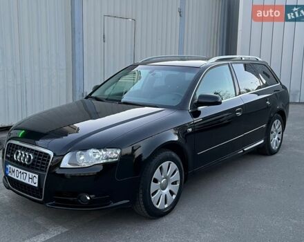 Черный Ауди А4, объемом двигателя 2 л и пробегом 388 тыс. км за 6000 $, фото 1 на Automoto.ua