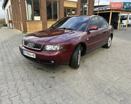 Красный Ауди А4, объемом двигателя 1.6 л и пробегом 226 тыс. км за 4300 $, фото 1 на Automoto.ua