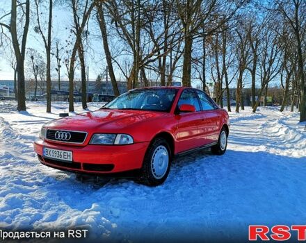 Красный Ауди А4, объемом двигателя 1.8 л и пробегом 374 тыс. км за 3350 $, фото 1 на Automoto.ua