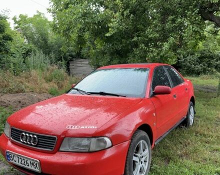 Красный Ауди А4, объемом двигателя 1.6 л и пробегом 220 тыс. км за 2450 $, фото 1 на Automoto.ua