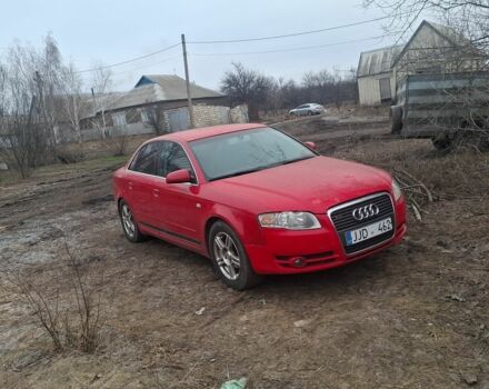 Червоний Ауді А4, об'ємом двигуна 2 л та пробігом 317 тис. км за 3000 $, фото 1 на Automoto.ua