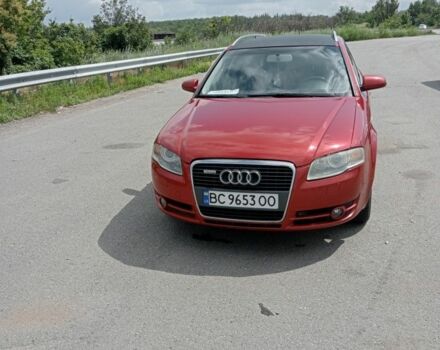Красный Ауди А4, объемом двигателя 2 л и пробегом 418 тыс. км за 6000 $, фото 1 на Automoto.ua
