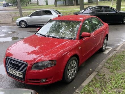 Ауді А4 2006 у Харкові на Automoto.ua Червоний Ауді А4, об'ємом двигуна 2 л та пробігом 200 тис. км за 5500 $, фото 1 на Automoto.ua