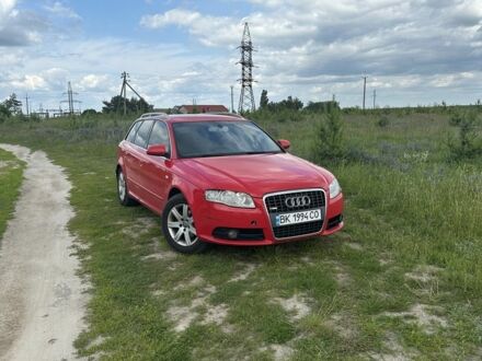 Ауди А4 2007 в Вараш (Кузнецовск) на Automoto.ua Красный Ауди А4, объемом двигателя 2 л и пробегом 375 тыс. км за 5950 $, фото 1 на Automoto.ua