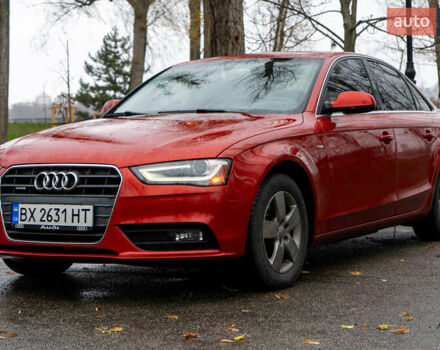 Красный Ауди А4, объемом двигателя 2 л и пробегом 252 тыс. км за 13600 $, фото 1 на Automoto.ua