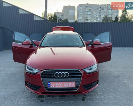 Красный Ауди А4, объемом двигателя 1.98 л и пробегом 160 тыс. км за 10600 $, фото 1 на Automoto.ua