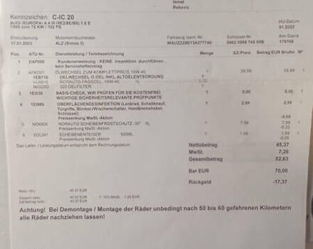 Сірий Ауді А4, об'ємом двигуна 1.6 л та пробігом 207 тис. км за 5999 $, фото 151 на Automoto.ua