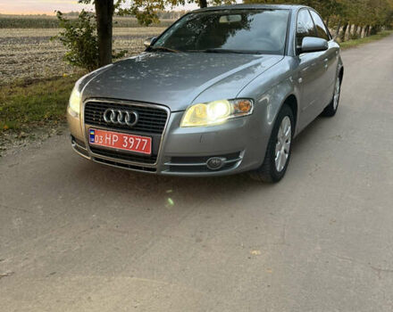 Серый Ауди А4, объемом двигателя 2 л и пробегом 200 тыс. км за 6500 $, фото 1 на Automoto.ua