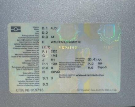 Серый Ауди А4, объемом двигателя 1.98 л и пробегом 204 тыс. км за 12000 $, фото 10 на Automoto.ua