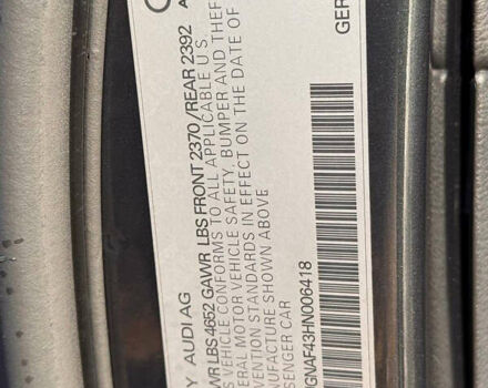 Ауді А4 2017 у Києві на Automoto.ua Сірий Ауді А4, об'ємом двигуна 2 л та пробігом 211 тис. км за 17300 $, фото 53 на Automoto.ua