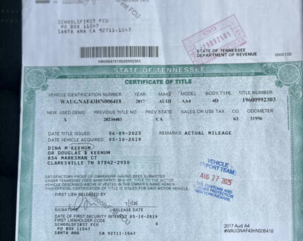 Ауді А4 2017 у Києві на Automoto.ua Сірий Ауді А4, об'ємом двигуна 2 л та пробігом 211 тис. км за 17300 $, фото 106 на Automoto.ua